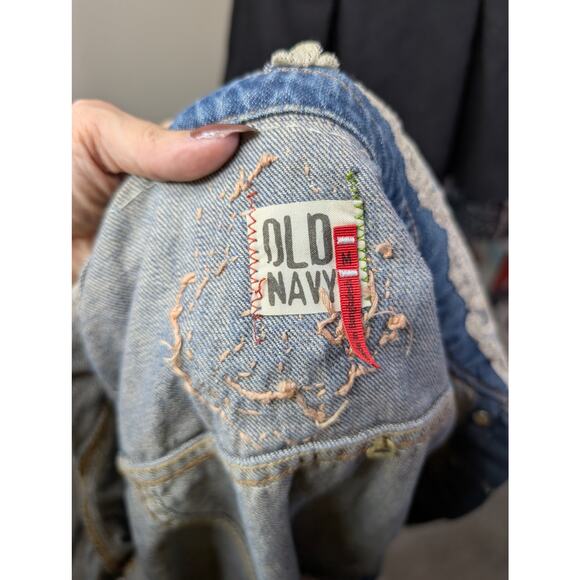 Vintage Boho Lace Denim Jacket - Picture 6 of 7